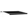 Toldo Retráctil Manual  con LED Negro 400x350 cm, Tela de Repuesto  para Marco de 4x3.5 m Negro | Foro24.es | Tu tienda online para hogar, jardín y más Foro24.es