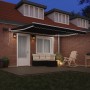 Toldo Retráctil Manual  con LED Negro 400x350 cm, Tela de Repuesto  para Marco de 4x3.5 m Negro | Foro24.es | Tu tienda online para hogar, jardín y más Foro24.es