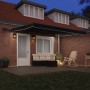 Toldo Retráctil Manual  con LED Negro 400x350 cm, Tela de Repuesto para Toldo  para Estructura de 4x3.5 m Negra | Foro24.es | Tu tienda online para hogar, jardín y más Foro24.es