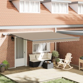 Comprar Toldo Manual Retráctil con LED Beige