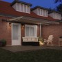Toldo Manual Retráctil con LED Beige 400x350 cm,  Tela de Reemplazo para Toldo de 4x3.5 m Beige | Foro24.es | Tu tienda online para hogar, jardín y más Foro24.es