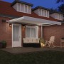 Toldo Retráctil Manual  con LED Blanco 400x350 cm, Tela de reemplazo para toldo  de 4x3.5 m Blanco | Foro24.es | Tu tienda online para hogar, jardín y más Foro24.es