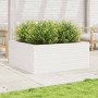 Jardinera madera maciza de pino blanco 110x110x46 cm en Macetas y jardineras | Comprar online en Foru.es