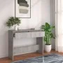 Mesa consola madera de ingeniería gris hormigón 100x35x76,5 cm de vidaXL, Mesas auxiliares - Ref: Foro24-809840, Precio: 52,0...