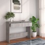 Mesa consola madera de ingeniería gris hormigón 100x35x76,5 cm de vidaXL, Mesas auxiliares - Ref: Foro24-809840, Precio: 52,6...