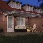 Toldo Retráctil Automático  con LED Gris Claro 400x350 cm, Tela de Repuesto para Toldo  para marco de 4x3.5 m Gris Claro | Foro24.es | Tu tienda online para hogar, jardín y más Foro24.es
