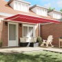Toldo Retráctil Manual  Rojo 400x350 cm, Toldo  Reemplazo de Tela para Marco de 4x3.5 m Rojo | Foro24.es | Tu tienda online para hogar, jardín y más Foro24.es