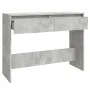 Engineered wood console table in concrete gray, 100x35x76.5 cm by vidaXL, Side tables - Ref: Foro24-809840, Price: 52,02 €, D...