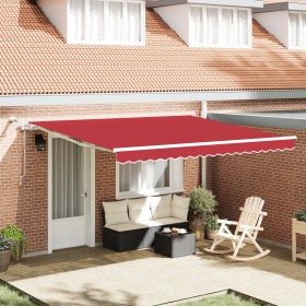 Comprar Toldo retráctil automático con LED Rojo