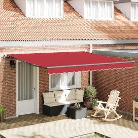 Comprar Toldo Retráctil Manual Rojo 400x350 cm