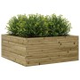 Jardinera de madera de pino impregnada 110x110x46 cm en Macetas y jardineras | Comprar online en Foru.es