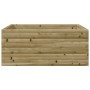 Jardinera de madera de pino impregnada 110x110x46 cm en Macetas y jardineras | Comprar online en Foru.es