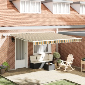 Comprar Toldo Manual Retráctil con LED Verde y