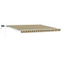 Toldo Manual Retráctil  con LED Verde y Amarillo 400x350 cm, Toldo de Repuesto  para Estructura de 4x3.5 m Verde y Amarillo | Foro24.es | Tu tienda online para hogar, jardín y más Foro24.es