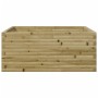 Jardinera de madera de pino impregnada 110x110x46 cm en Macetas y jardineras | Comprar online en Foru.es