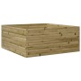 Jardinera de madera de pino impregnada 110x110x46 cm en Macetas y jardineras | Comprar online en Foru.es