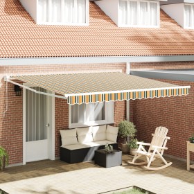 Comprar Toldo Retráctil Manual Verde y Blanco