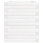 Jardinera de madera maciza de pino blanca 70x40x46 cm en Macetas y jardineras | Comprar online en Foru.es
