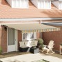Toldo Retráctil Automático con LED Verde y Blanco 400x350 cm,  Tela de Reemplazo para Toldo de 4x3.5 m Marco Verde y Blanco | Foro24.es | Tu tienda online para hogar, jardín y más Foro24.es