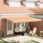 Toldo Retráctil Manual Amarillo y Naranja 450x300 cm | Foro24.es | Tu tienda online para hogar, jardín y más Foro24.es