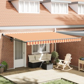 Comprar Toldo Manual Retráctil Amarillo y Naranja