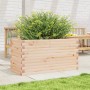Jardinera de madera maciza de pino 90x40x46 cm en Macetas y jardineras | Comprar online en Foru.es