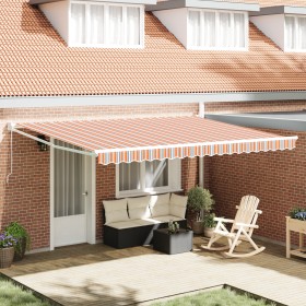 Comprar Toldo Retráctil Manual Rayas Multicolores