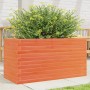 Jardinera de madera maciza pino marrón cera 90x40x46 cm en Macetas y jardineras | Comprar online en Foru.es