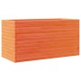 Jardinera de madera maciza pino marrón cera 90x40x46 cm en Macetas y jardineras | Comprar online en Foru.es