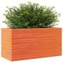 Jardinera de madera maciza pino marrón cera 90x40x46 cm en Macetas y jardineras | Comprar online en Foru.es