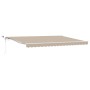 Toldo Retráctil Automático con LED Beige 450x300 cm,  Tela para Toldo de Reemplazo para Estructura de 4.5x3 m Beige | Foro24.es | Tu tienda online para hogar, jardín y más Foro24.es