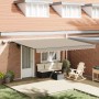 Toldo retráctil manual  con LED Beige 450x300 cm, Tela de reemplazo para toldo  para marco de 4.5x3 m Beige | Foro24.es | Tu tienda online para hogar, jardín y más Foro24.es