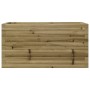 Jardinera de madera de pino impregnada 90x40x46 cm en Macetas y jardineras | Comprar online en Foru.es
