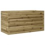 Jardinera de madera de pino impregnada 90x40x46 cm en Macetas y jardineras | Comprar online en Foru.es