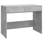 Escritorio de madera contrachapada gris hormigón 101x50x76,5 cm de vidaXL, Escritorios - Ref: Foro24-809561, Precio: 74,15 €,...