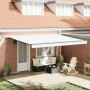 Toldo Retráctil Automático de  con LED Blanco 450x300 cm, Tejido de Reemplazo para Toldo  para Estructura de 4.5x3 m Blanco | Foro24.es | Tu tienda online para hogar, jardín y más Foro24.es