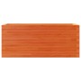 Jardinera de madera maciza de pino marrón cera 110x40x46 cm en Macetas y jardineras | Comprar online en Foru.es