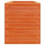 Jardinera de madera maciza de pino marrón cera 110x40x46 cm en Macetas y jardineras | Comprar online en Foru.es