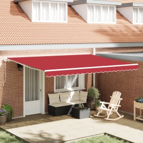 Comprar Toldo Manual Retráctil Rojo 450x300 cm
