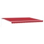 Toldo Manual Retráctil  Rojo 450x300 cm, Tela de Repuesto para Toldo  para marco de 4.5x3 m Rojo | Foro24.es | Tu tienda online para hogar, jardín y más Foro24.es