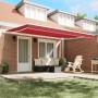 Toldo Manual Retráctil  Rojo 450x300 cm, Tela de Repuesto para Toldo  para marco de 4.5x3 m Rojo | Foro24.es | Tu tienda online para hogar, jardín y más Foro24.es