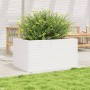 Jardinera de madera maciza de pino blanco 90x60x46 cm en Macetas y jardineras | Comprar online en Foru.es