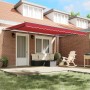 Toldo Retráctil Automático  Rojo 450x300 cm, Tela de Reemplazo para Toldo  para Marco de 4,5x3 m Rojo | Foro24.es | Tu tienda online para hogar, jardín y más Foro24.es