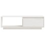 Mueble de TV de madera maciza de pino blanco 110x30x33,5 cm de vidaXL, Muebles TV - Ref: Foro24-809889, Precio: 61,93 €, Desc...