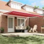 Toldo Retráctil Manual  Rojo 450x300 cm, Tela de Reemplazo para Toldo  para Marco de 4.5x3 m Rojo | Foro24.es | Tu tienda online para hogar, jardín y más Foro24.es