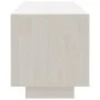 Mueble de TV de madera maciza de pino blanco 110x30x33,5 cm de vidaXL, Muebles TV - Ref: Foro24-809889, Precio: 61,14 €, Desc...