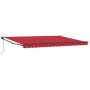 Toldo Retráctil Automático  Rojo 450x300 cm, Tejido de Repuesto para Toldo  de 4.5x3 m Rojo | Foro24.es | Tu tienda online para hogar, jardín y más Foro24.es