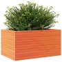 Jardinera de madera maciza pino marrón cera 90x60x46 cm en Macetas y jardineras | Comprar online en Foru.es