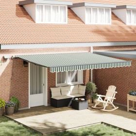 Comprar Toldo Retráctil Manual con LED Verde y