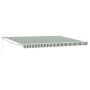 Toldo Retráctil Manual  Verde y Blanco 450x300 cm, Tela de Reemplazo para Toldo  de 4,5x3 m Verde y Blanco | Foro24.es | Tu tienda online para hogar, jardín y más Foro24.es